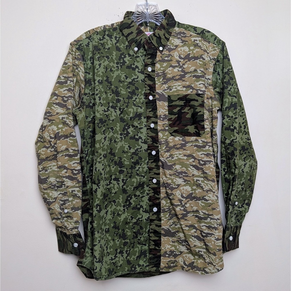 Hamilton Shirt Co X Wooster‎ 1883 Camouflage Multi Camo 2012 Button Shirt Medium